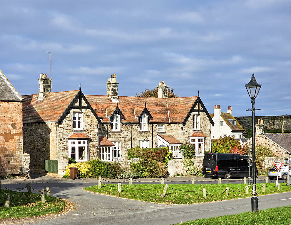 Houses in Bamburgh village