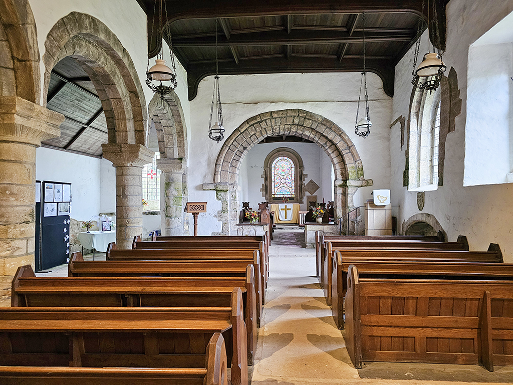 The tiny Norman church in Edlingham