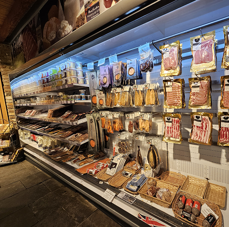 smoked meat and fish