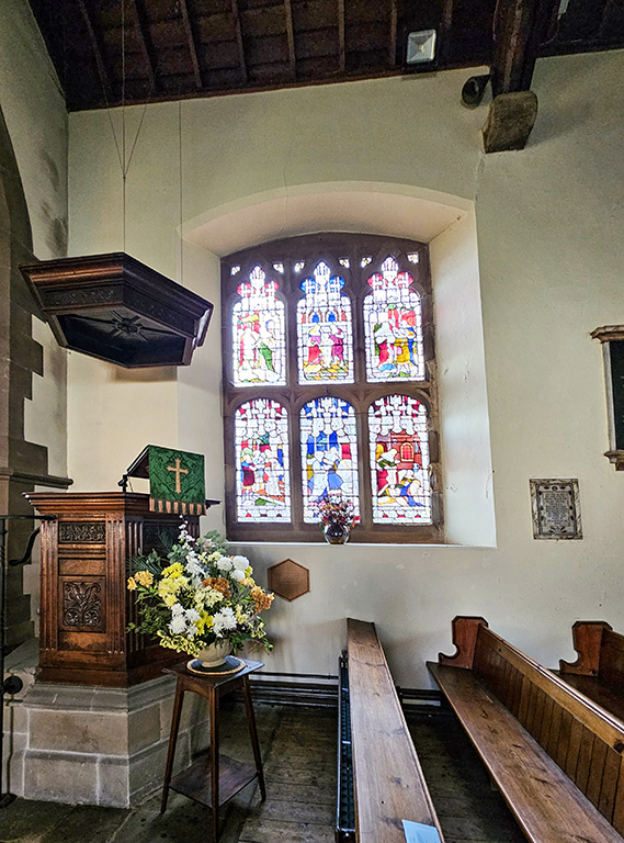 Ashford in the Water church stained glass