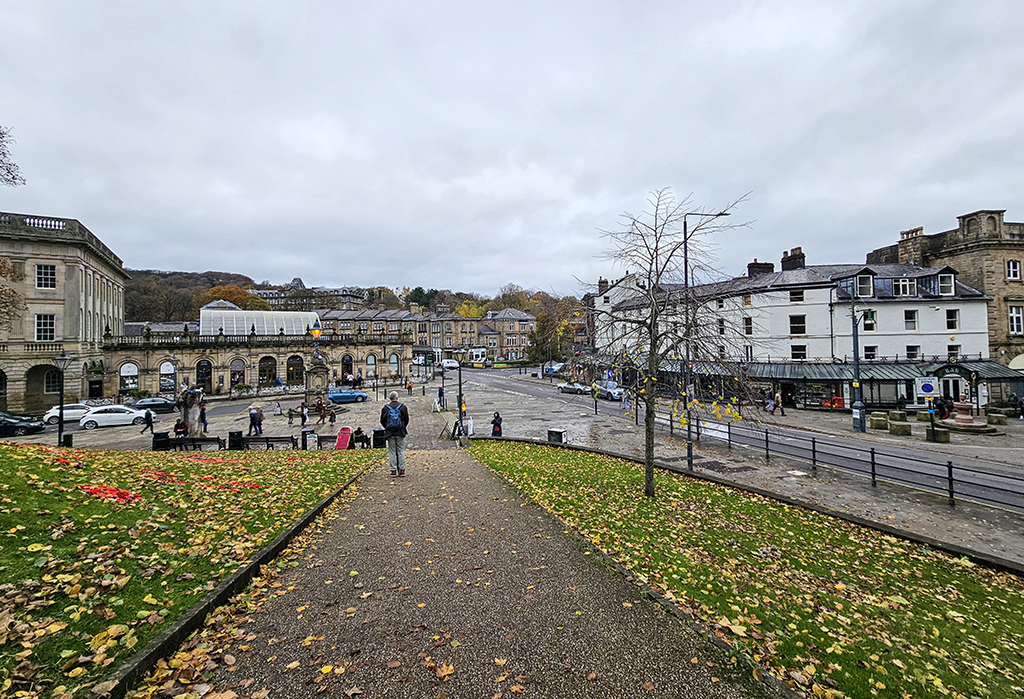 Buxton shopping area from the park