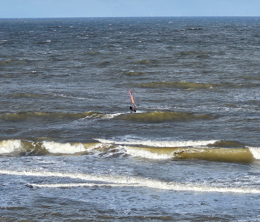 Windsurfer in East Runton