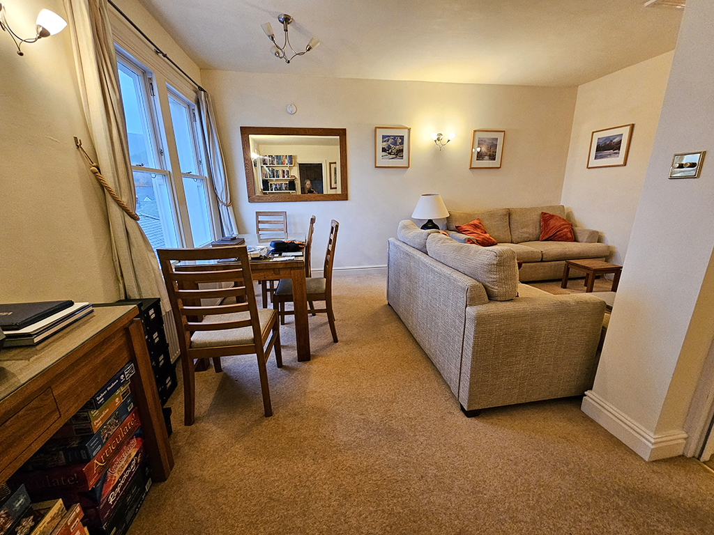 Royal Oak, Keswick. The upstairs lounge and dining area.