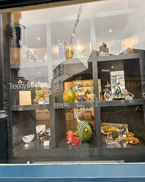 Treeby & Bolton, Keswick.  This used to be a favourite china shop, but today it only sells very modern items that are not to our taste.