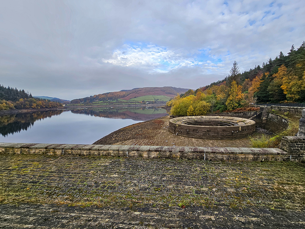 Ladybower dam overflow