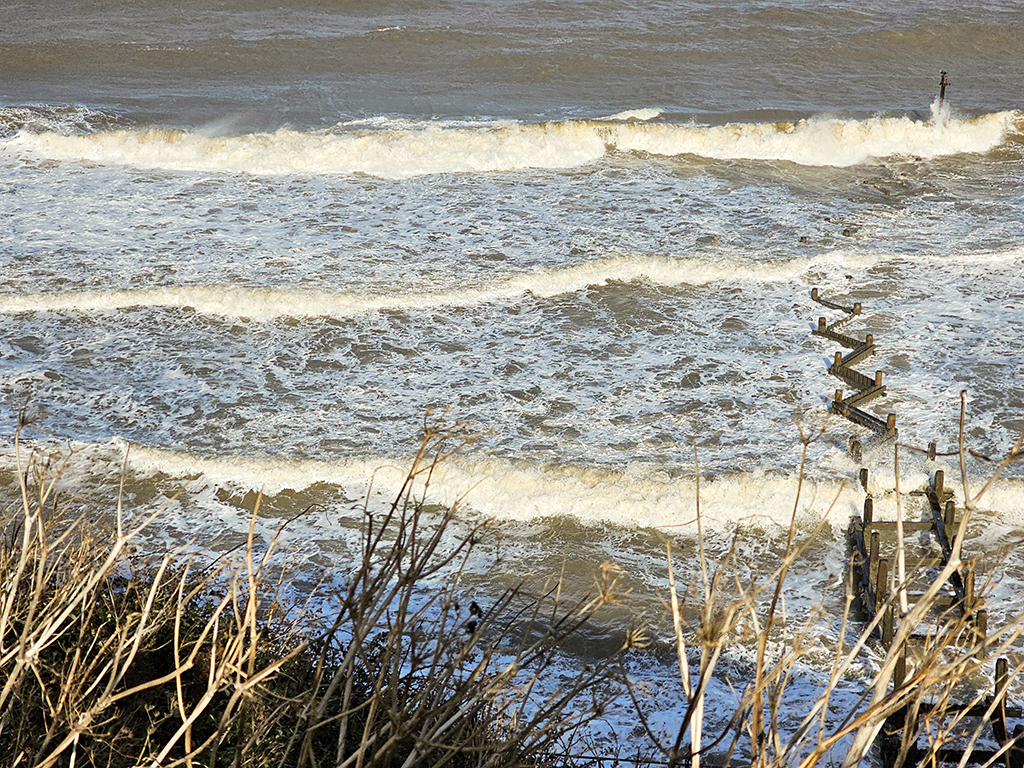 High tide at Overstrand beach