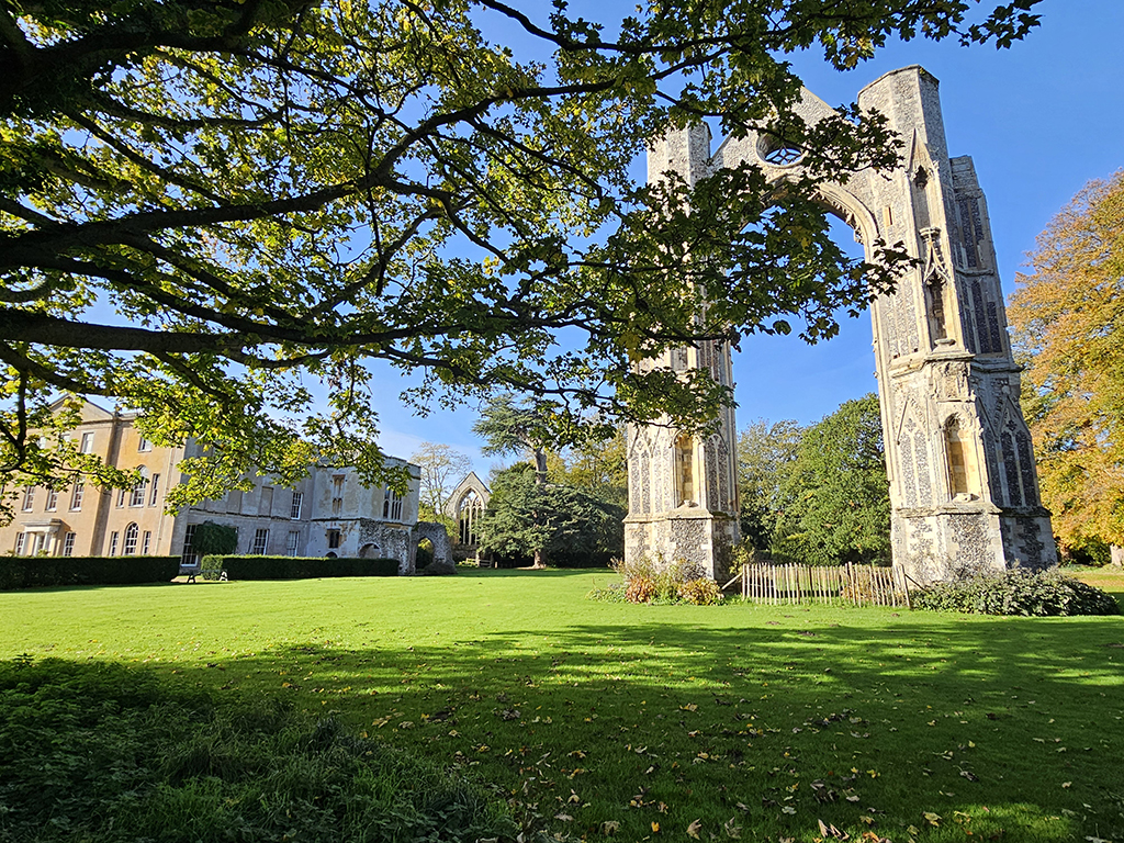 East Window and Priory ruins